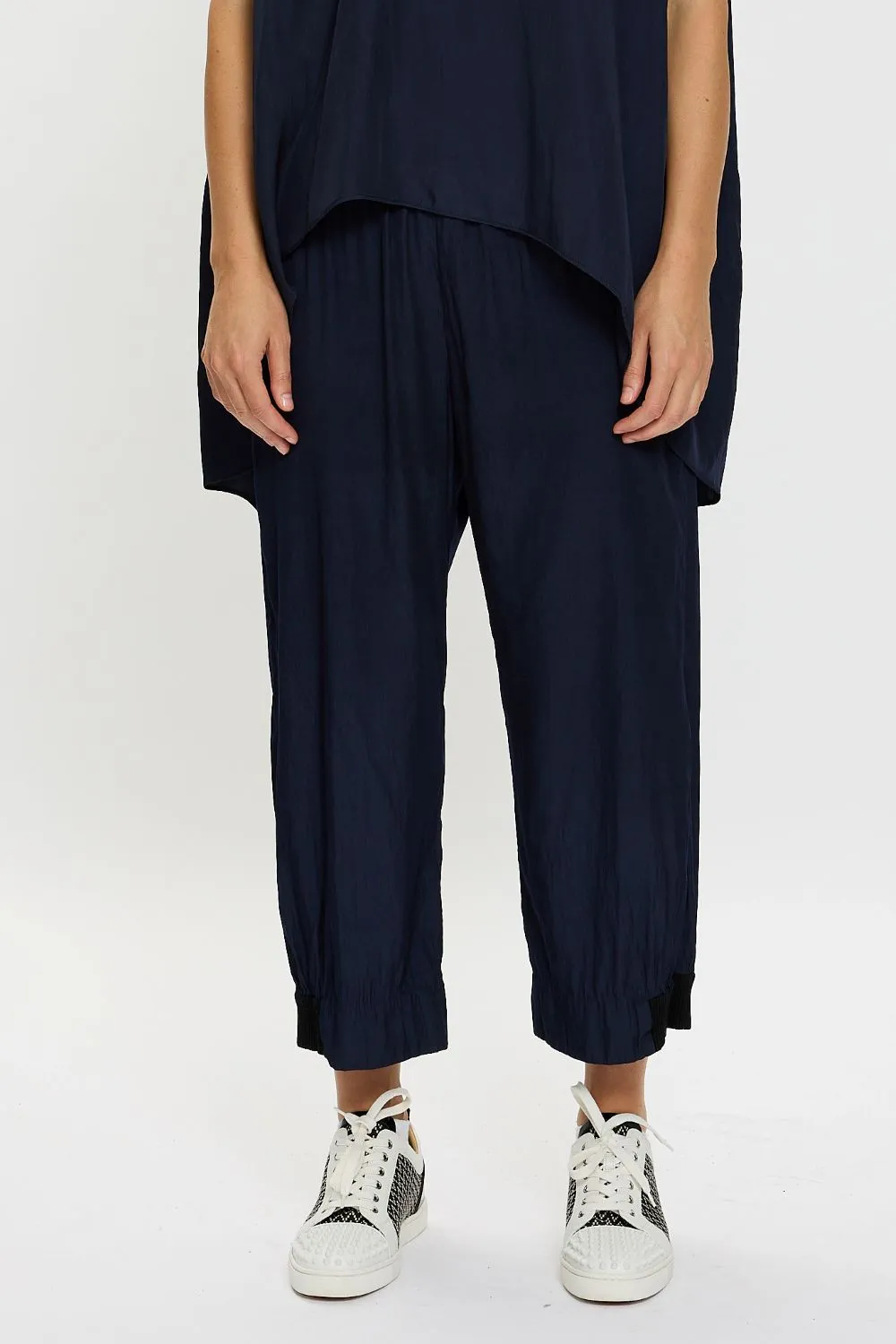 Liquid Crop Rib Pallazo