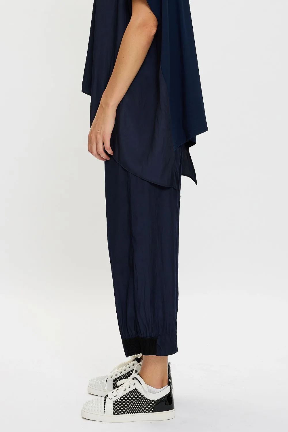 Liquid Crop Rib Pallazo