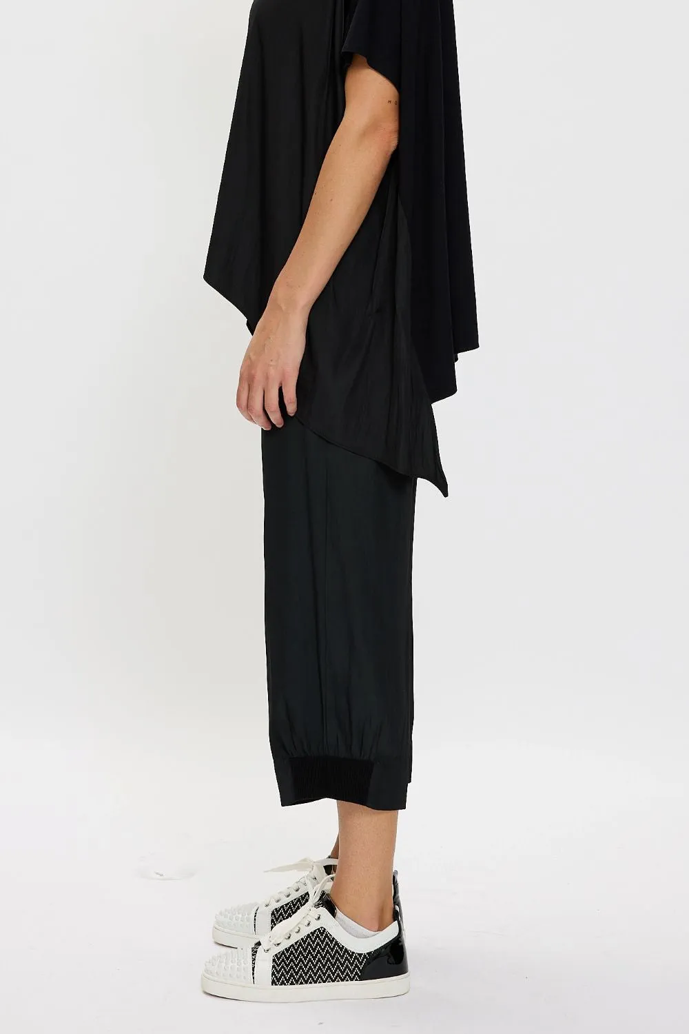 Liquid Crop Rib Pallazo