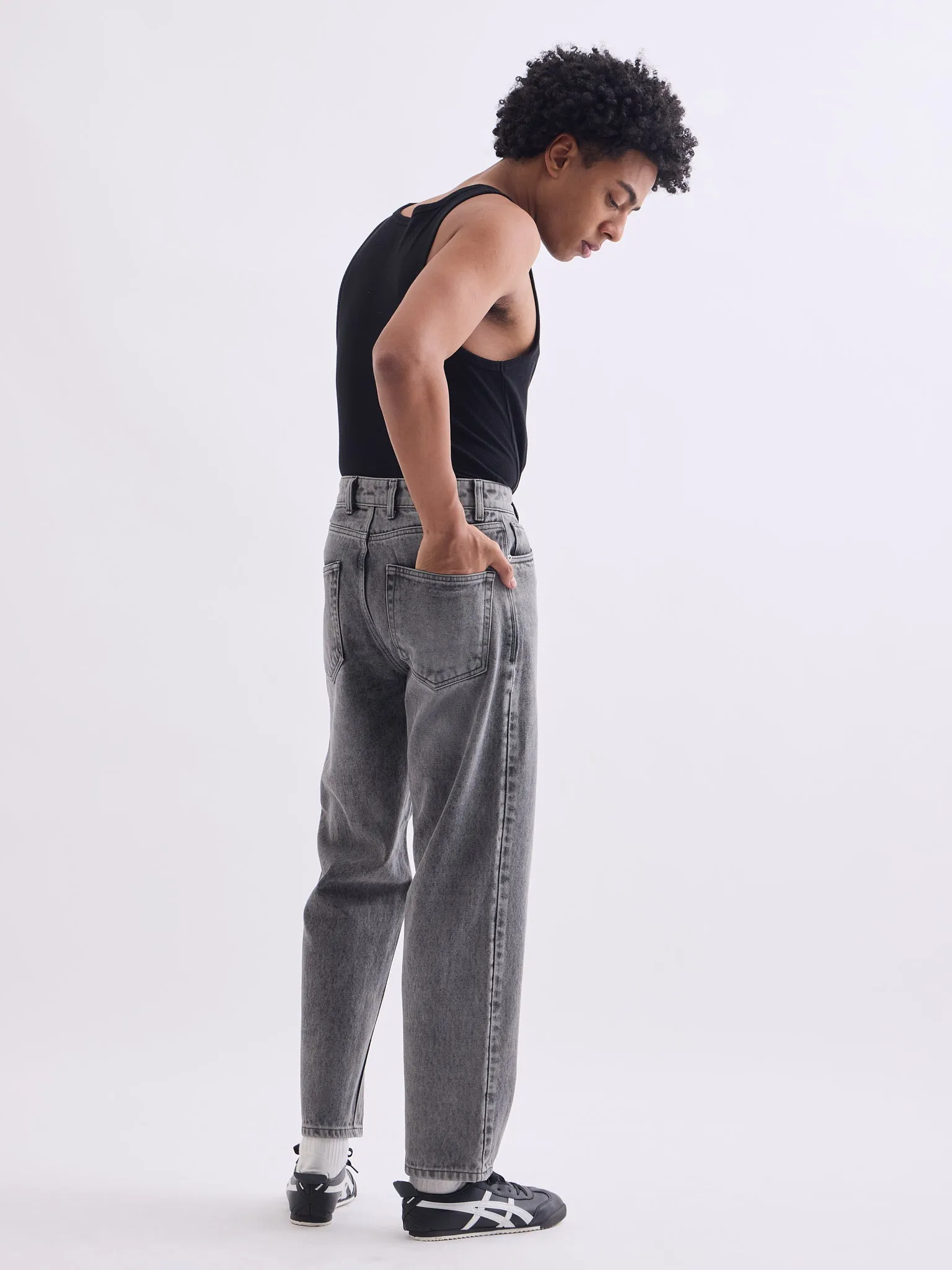 Loose Fit Light Grey Jeans
