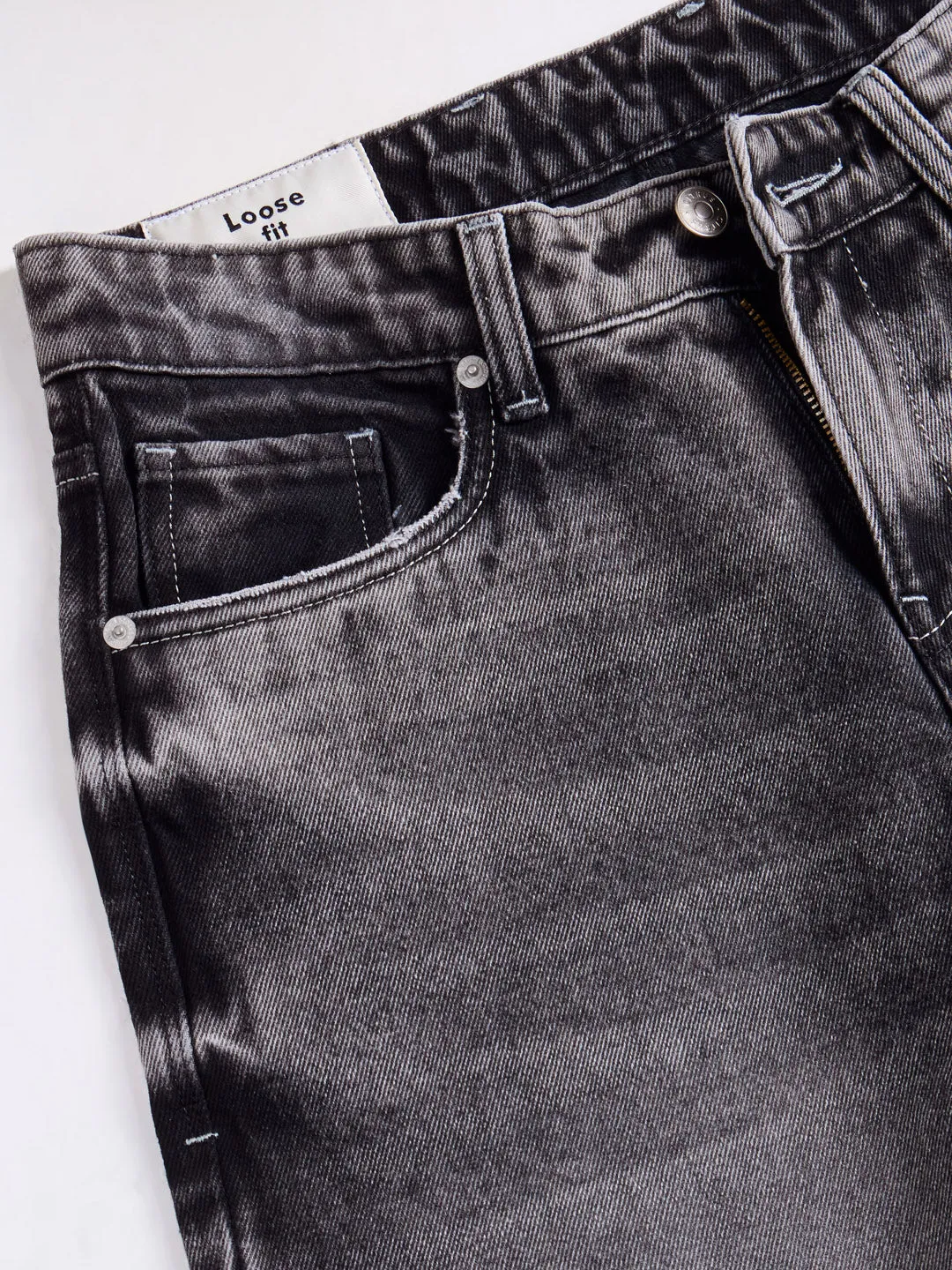 Loose Fit Mid Grey Jeans