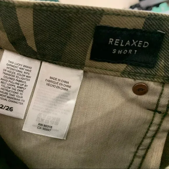 Lucky Brand Camo Shorts size 2