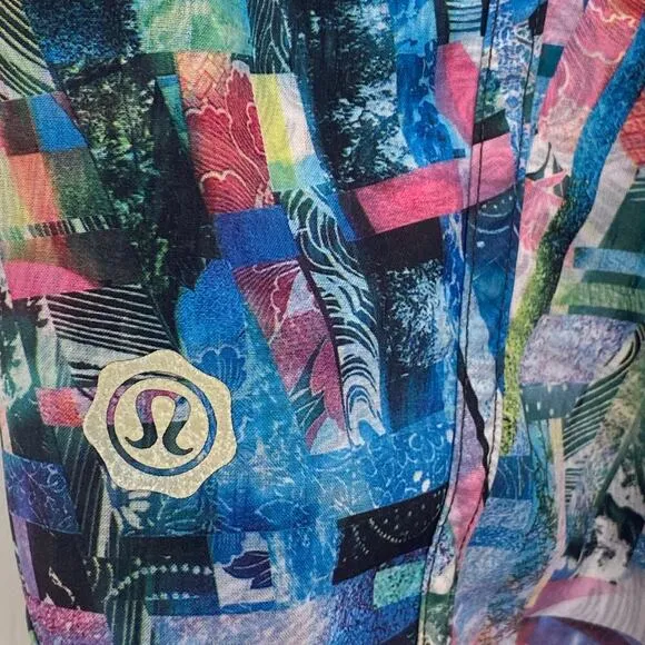 LULULEMON 2018 Tracker Shorts in Seawheeze Electric Beach Special Edition,Size 6