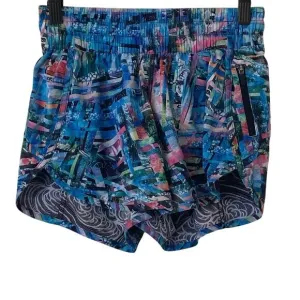 LULULEMON 2018 Tracker Shorts in Seawheeze Electric Beach Special Edition,Size 6