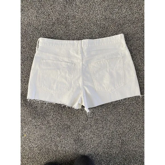 Madewell Relaxed Denim Shorts in Tile NWT White Size W32