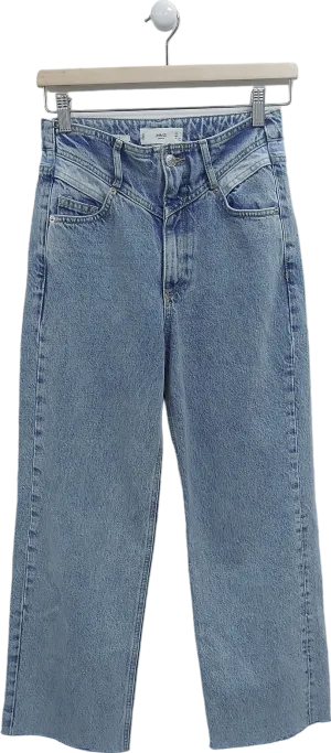 MANGO Blue Juliette Loose Fit Jeans UK 6
