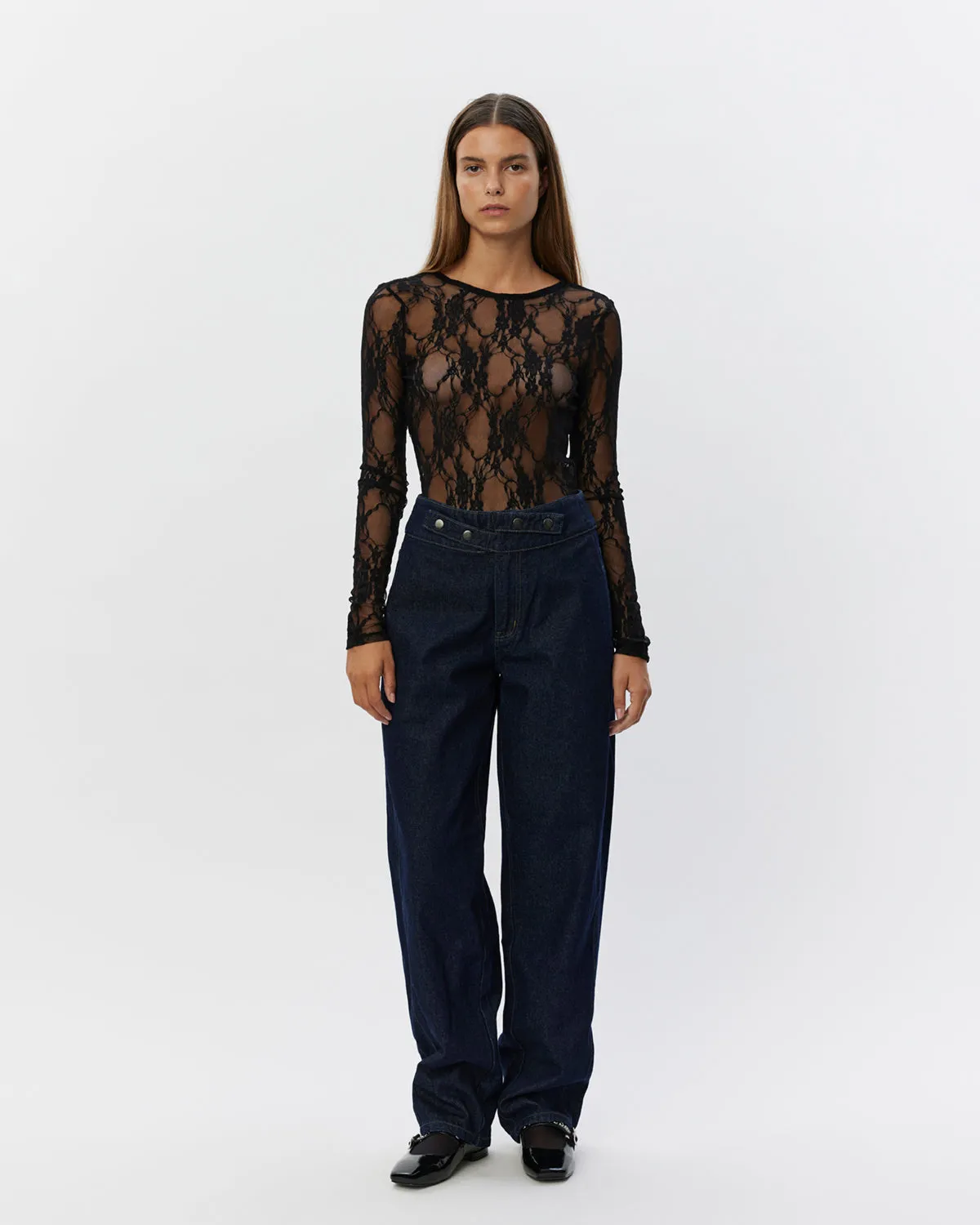 MARIAMSW JEANS - Dark denim blue