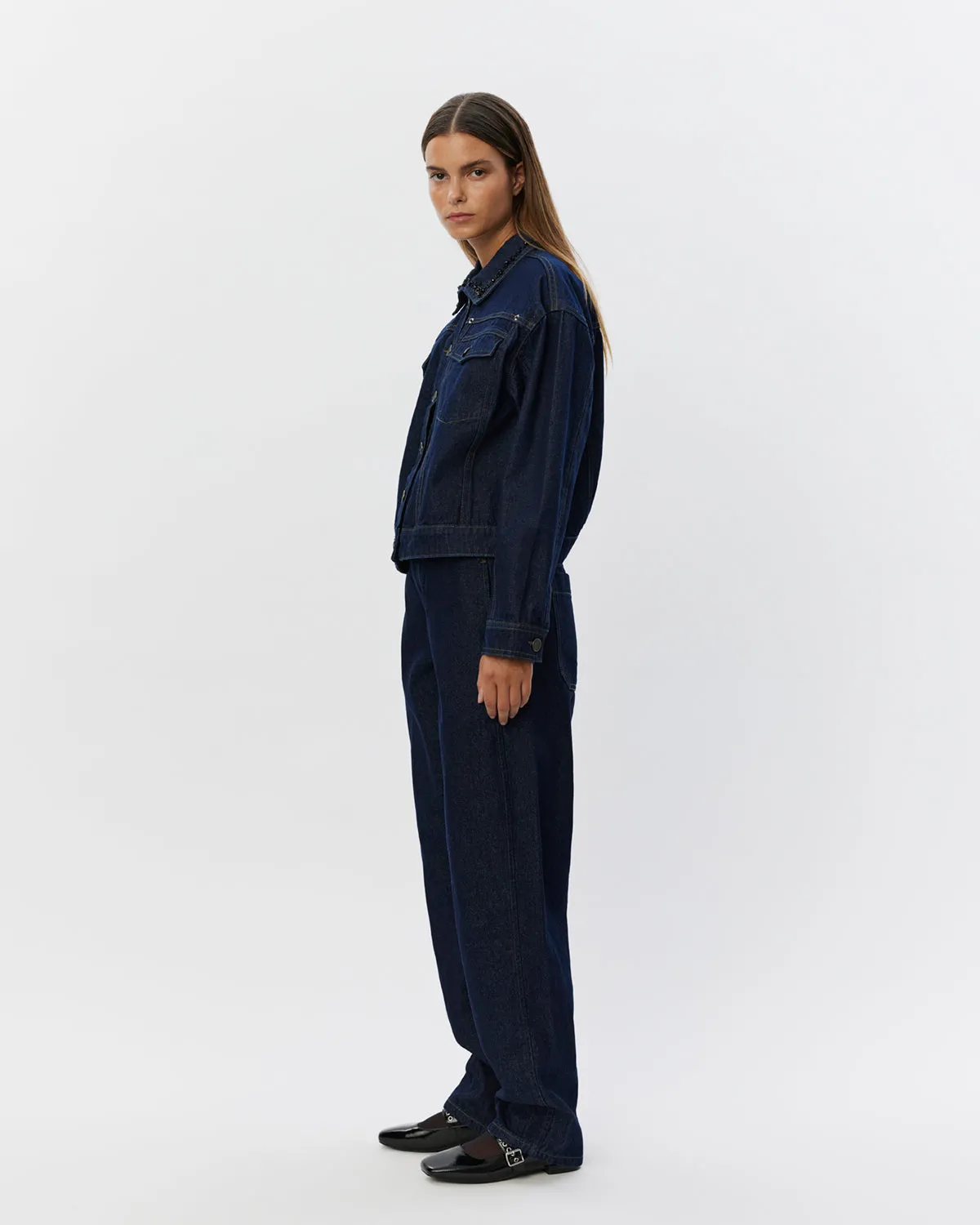 MARIAMSW JEANS - Dark denim blue