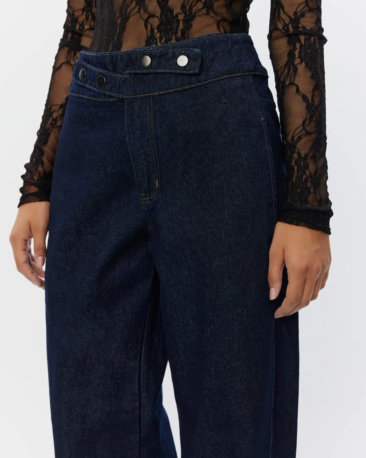 MARIAMSW JEANS - Dark denim blue