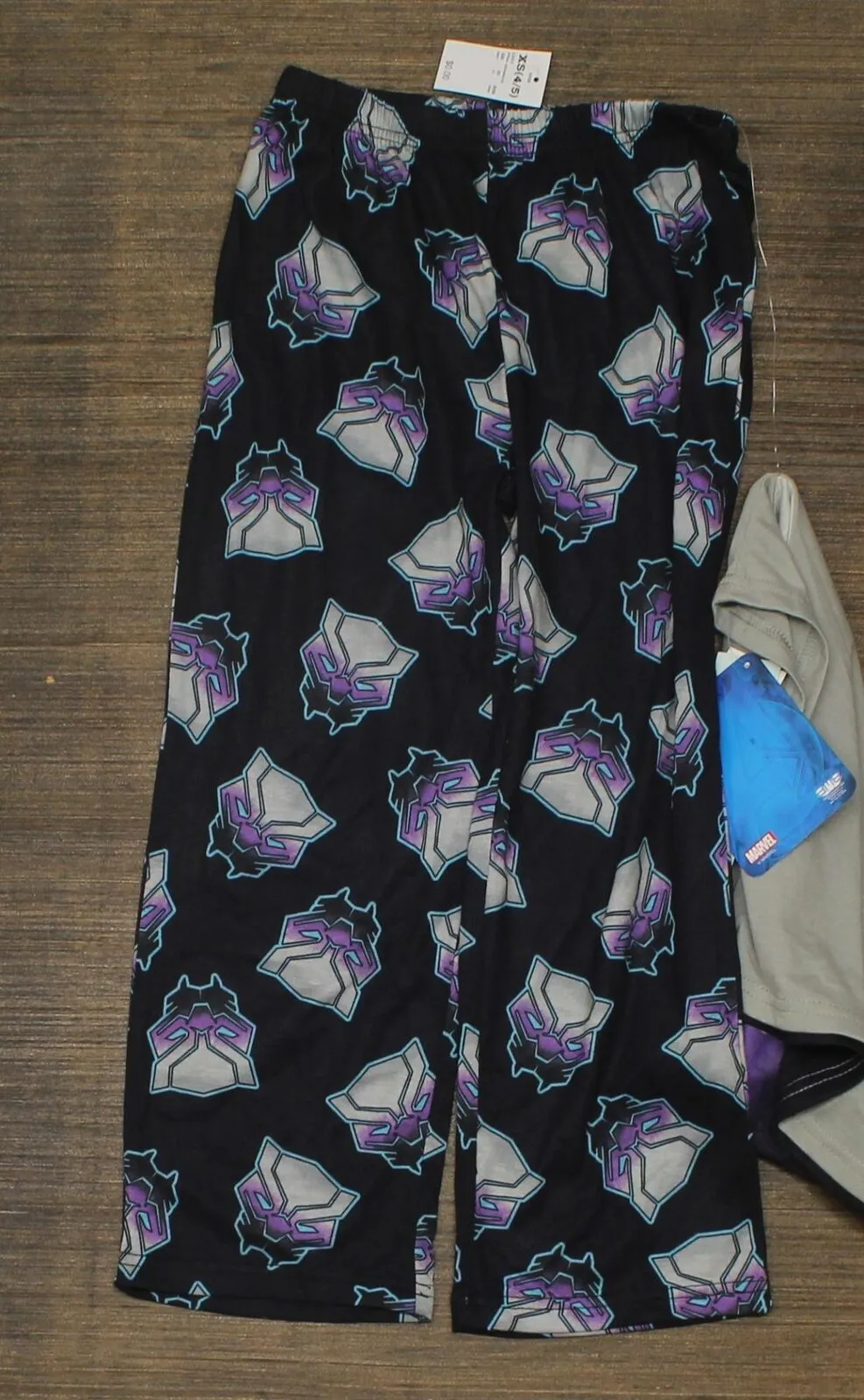 Marvel Boys'  Black Panther 2pc Short Sleeve Top and Pants Pajama Set