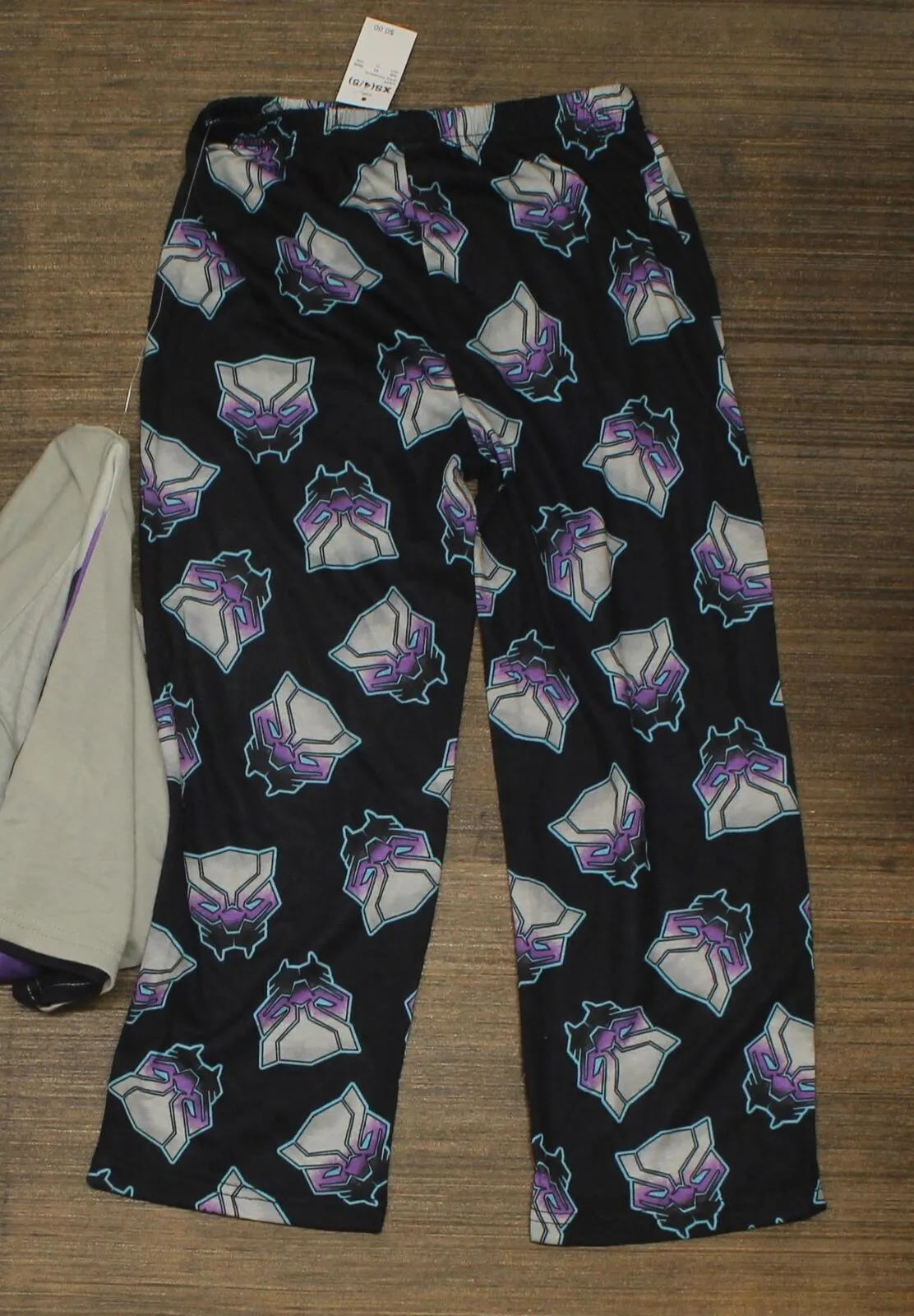 Marvel Boys'  Black Panther 2pc Short Sleeve Top and Pants Pajama Set