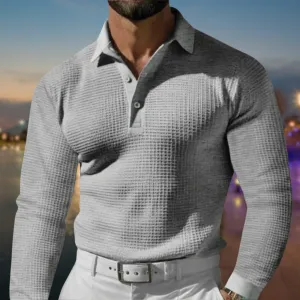 Men's Comfortable Polo Sweater - Classic Fit, Stylish Design