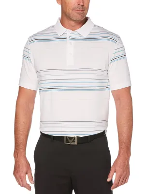 Mens Fine Line Roadmap Stripe Polo