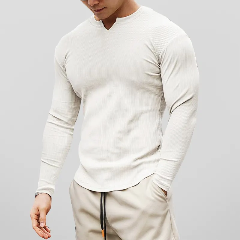 Men's Muscle Fit Long Sleeve Shirt for Style – Jake