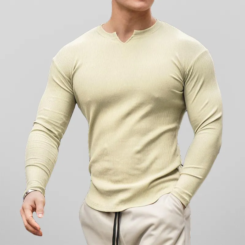 Men's Muscle Fit Long Sleeve Shirt for Style – Jake