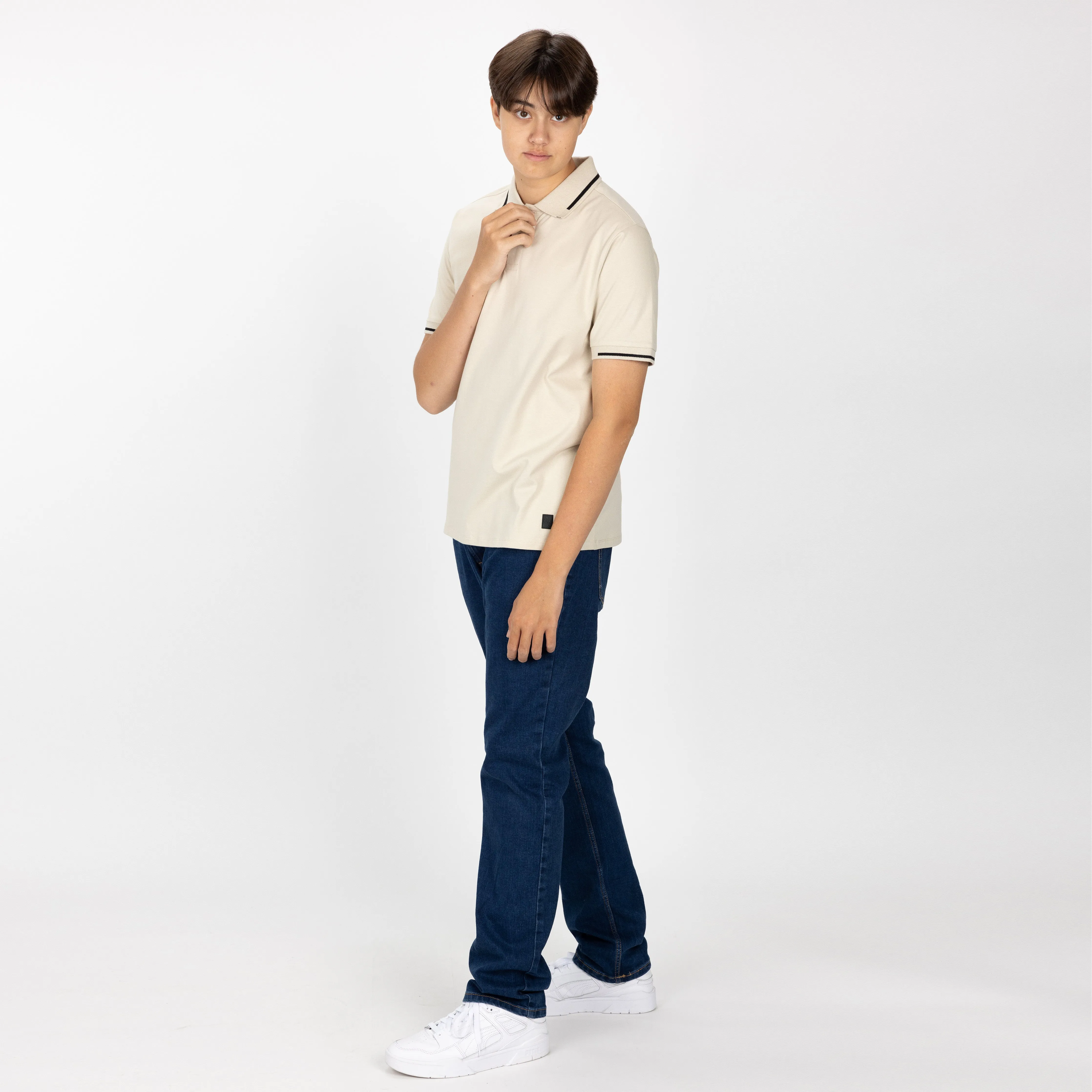 Mens Polo - Oatmeal