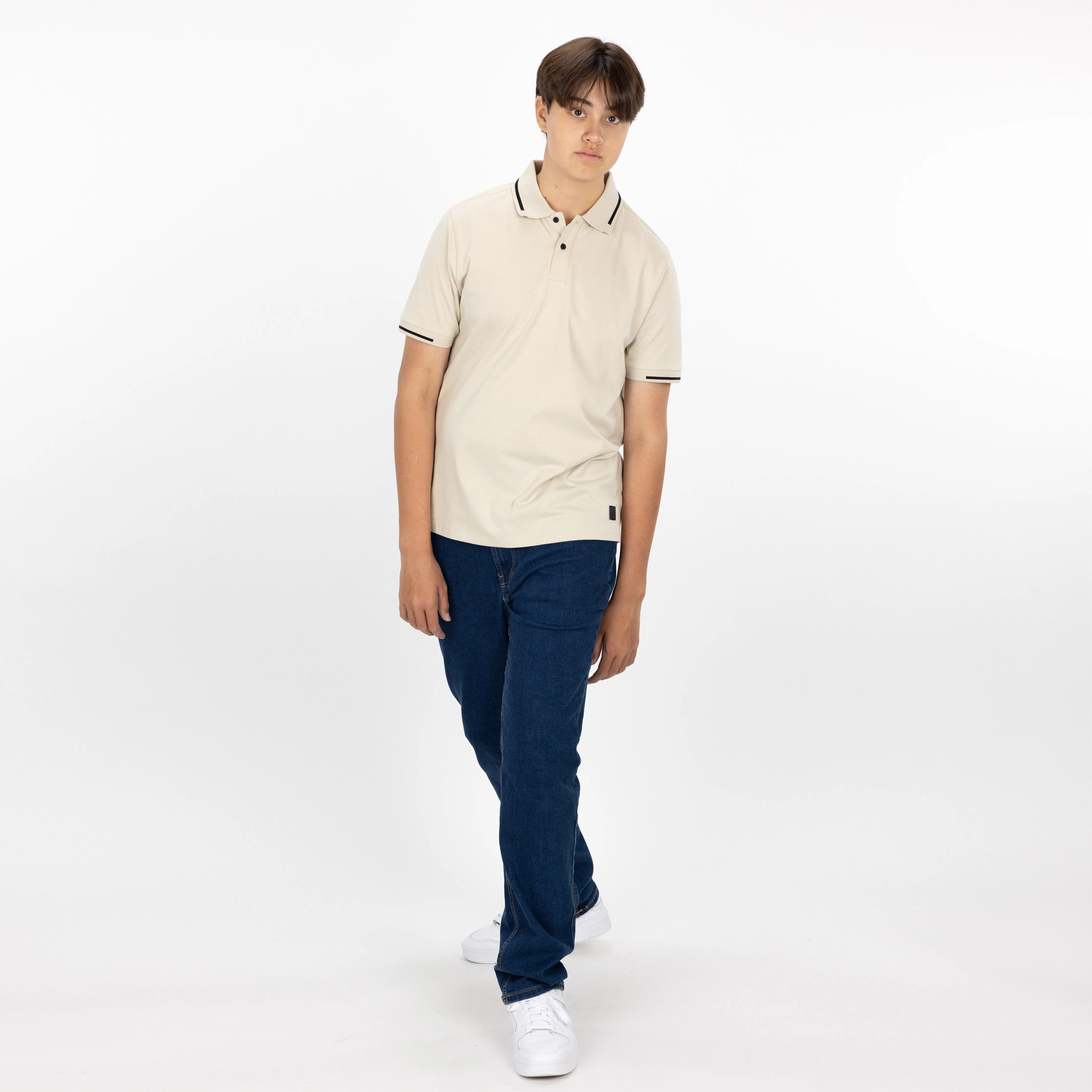 Mens Polo - Oatmeal
