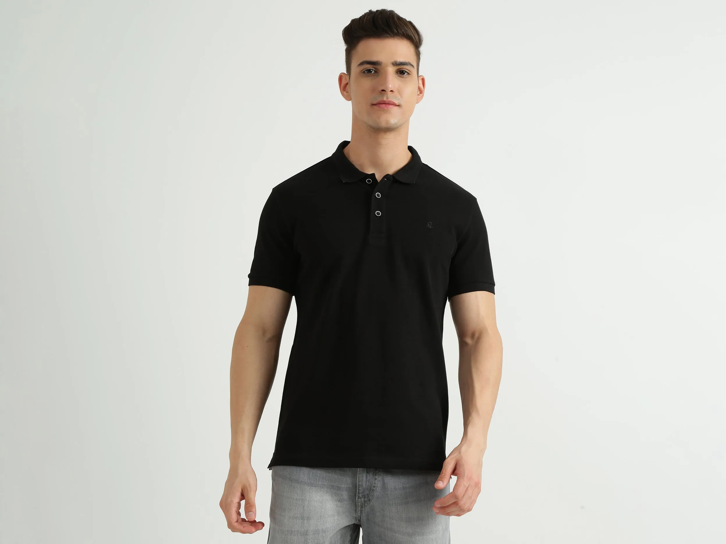 Mens Short Sleeve Solid Polo