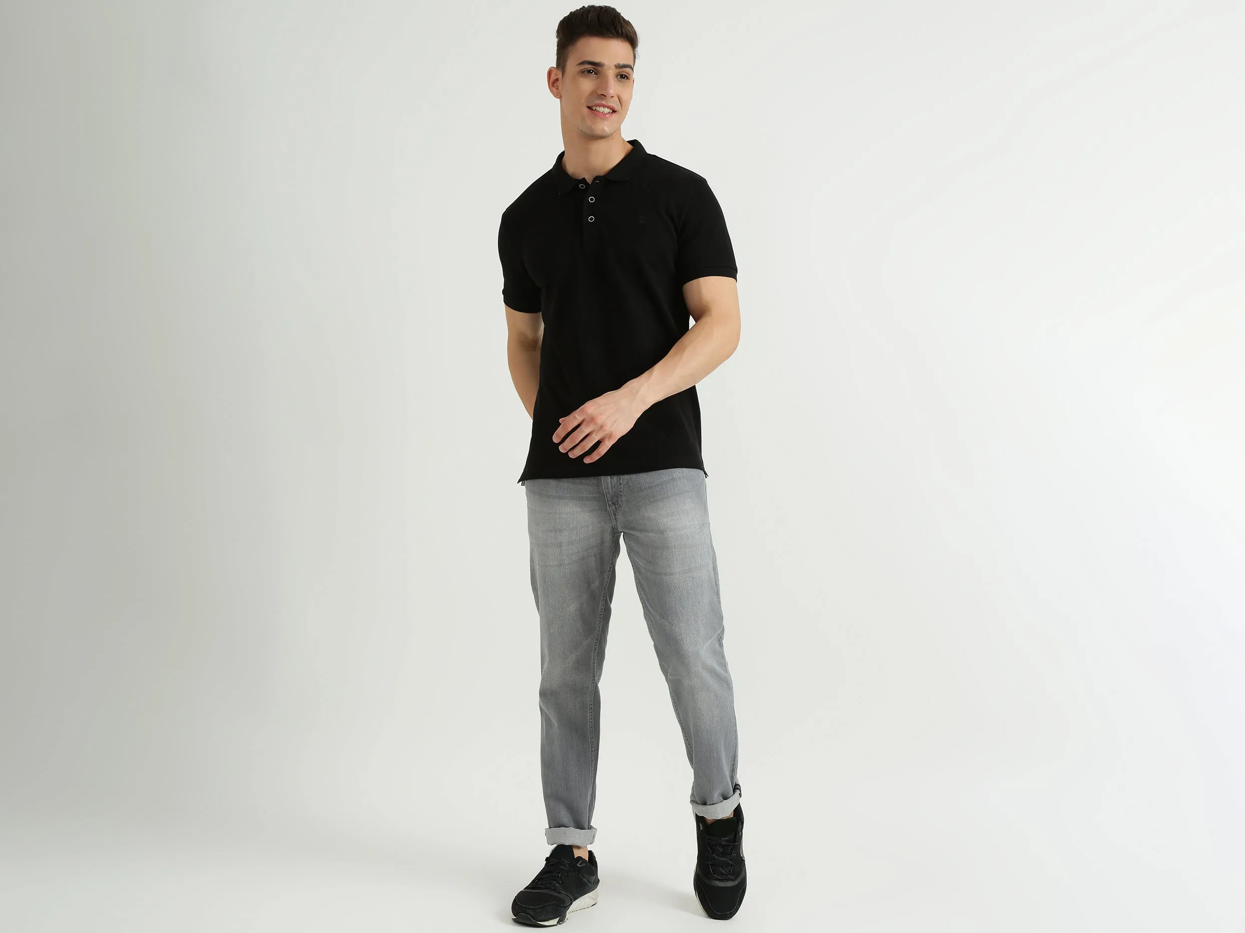 Mens Short Sleeve Solid Polo