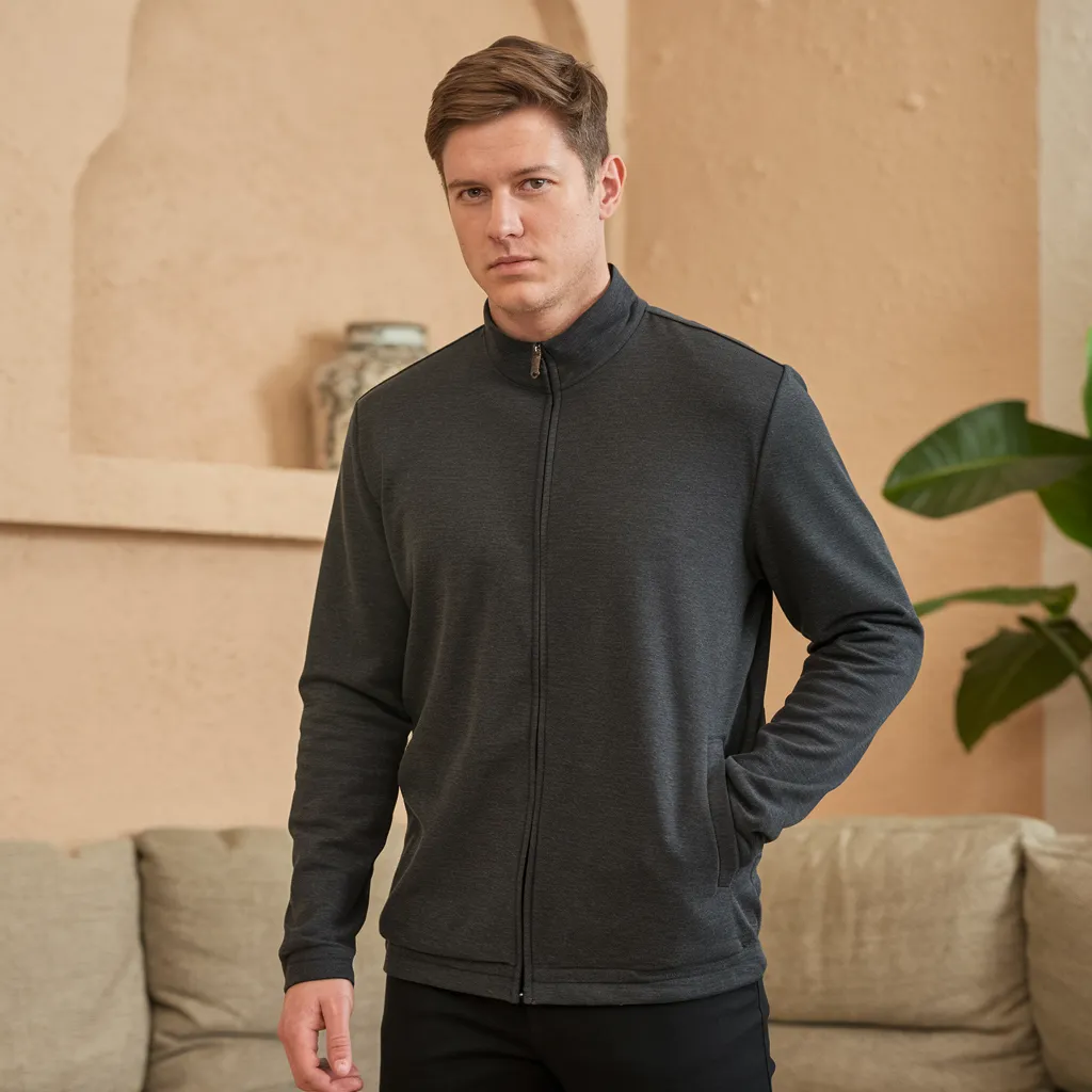 Men’s Soft Knit Button-Up Cardigan – Classic Fit, Everyday Warmth