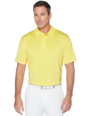 Mens Solid Stretch Polo