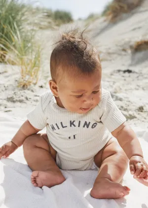 Milking It ® Oat Short Sleeve Bodysuit