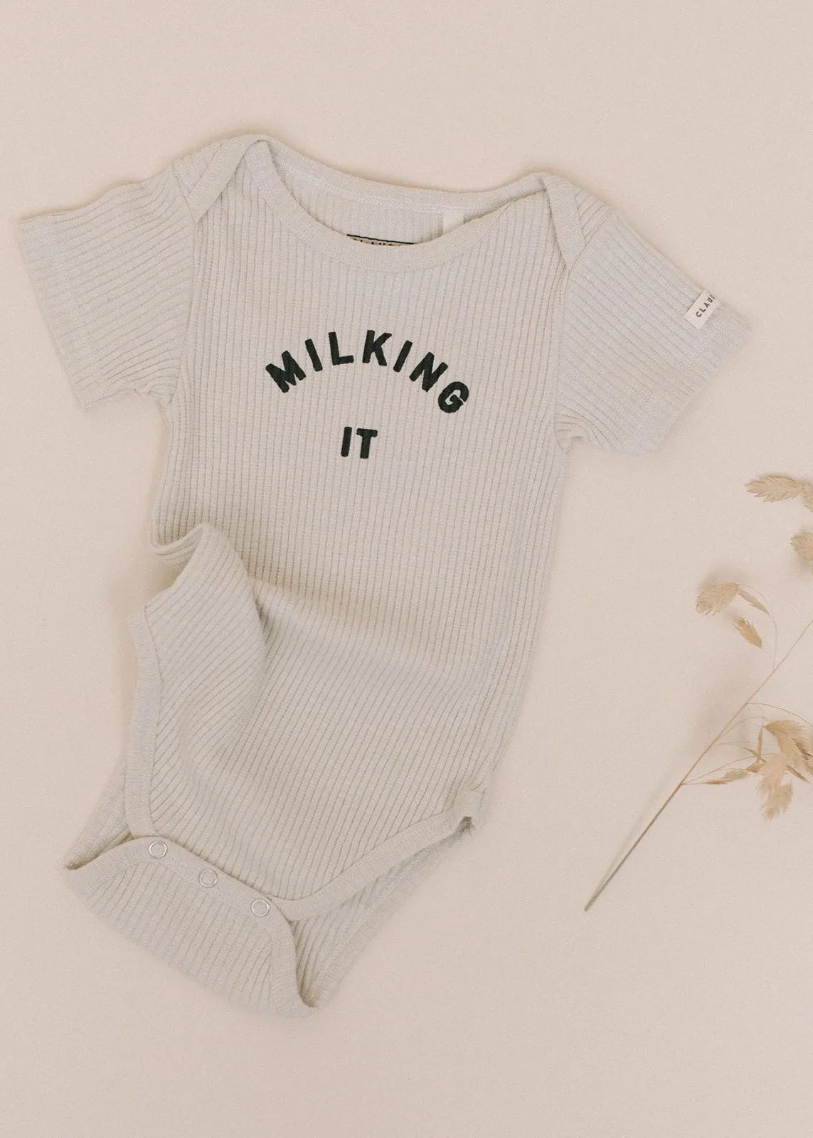 Milking It ® Oat Short Sleeve Bodysuit