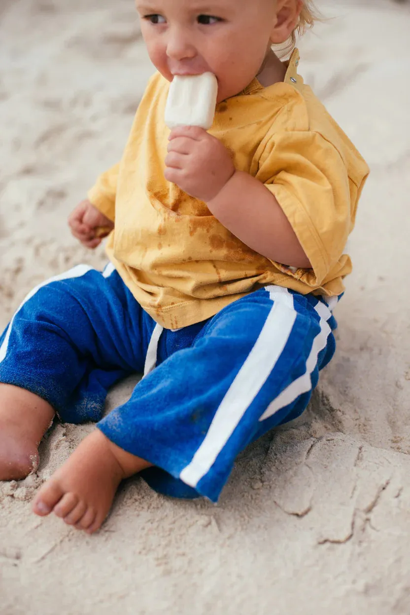 Mini Terry Pant - Cobalt