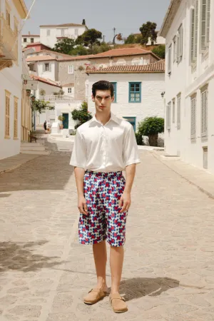 Mist Shorts Printed Red