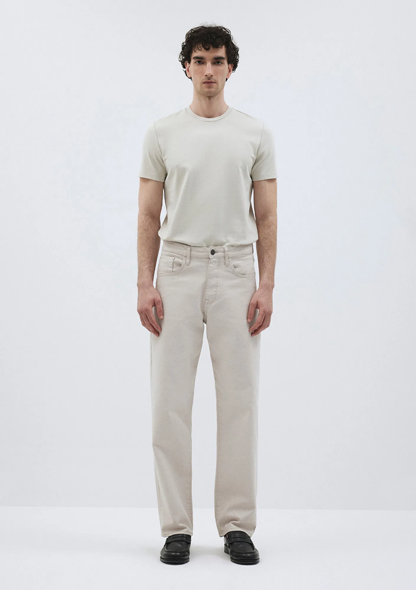 Mitte Street Ecru Canvas Jeans