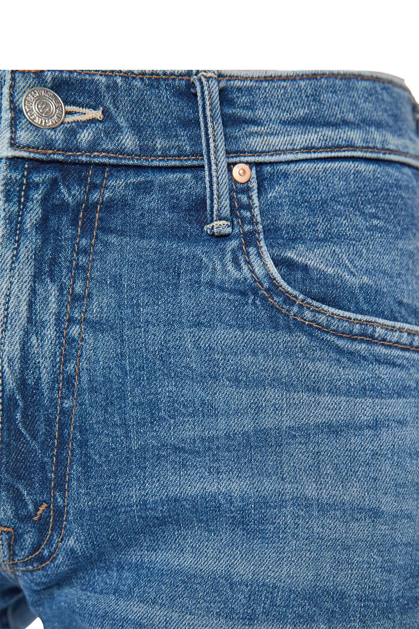 MOTHER Denim Mid Rise Maven in Toil and Trouble