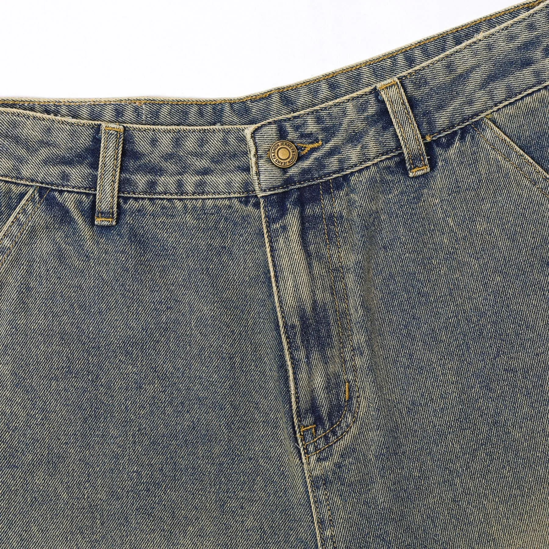 Mud Wash Baggy Seam jeans