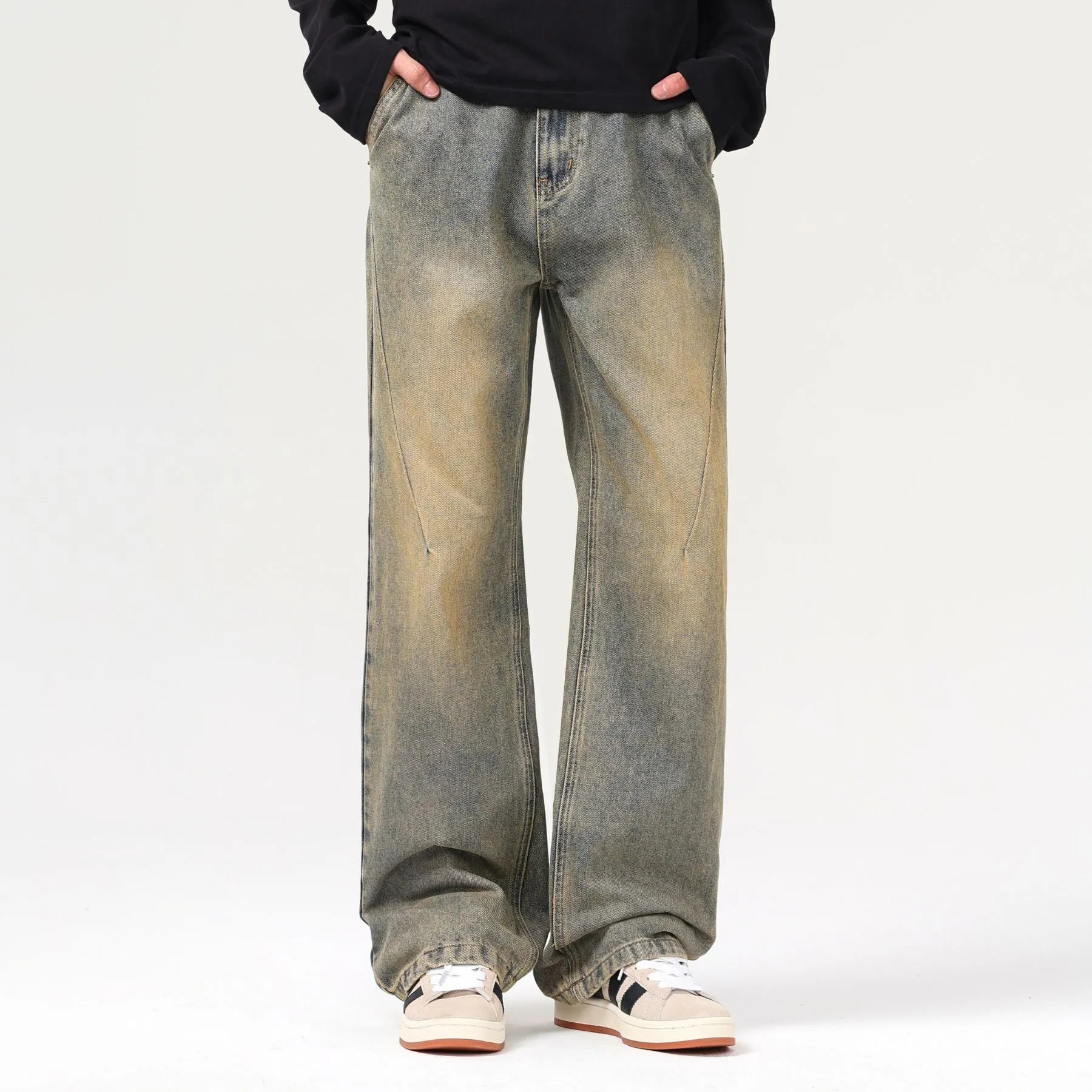 Mud Wash Baggy Seam jeans