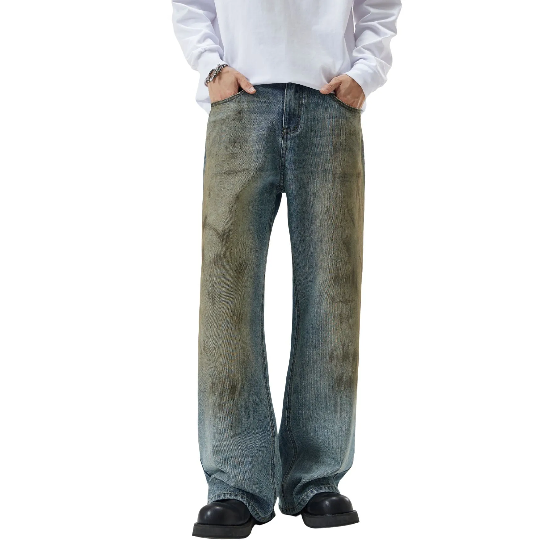 Muddy Washed Bootcut Jeans