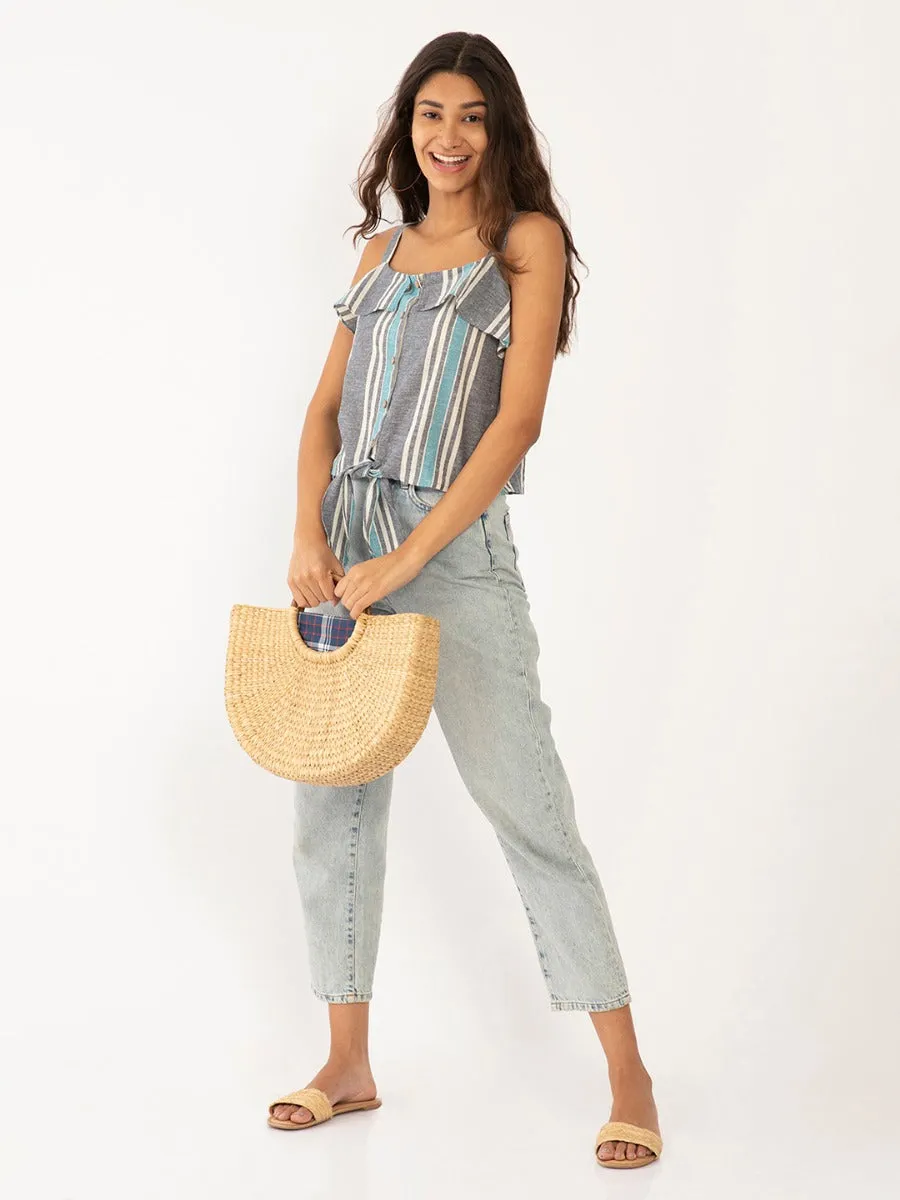 Multi-Colored Striped Top