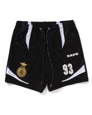 Multi Logo Relaxed Fit Soccer Shorts