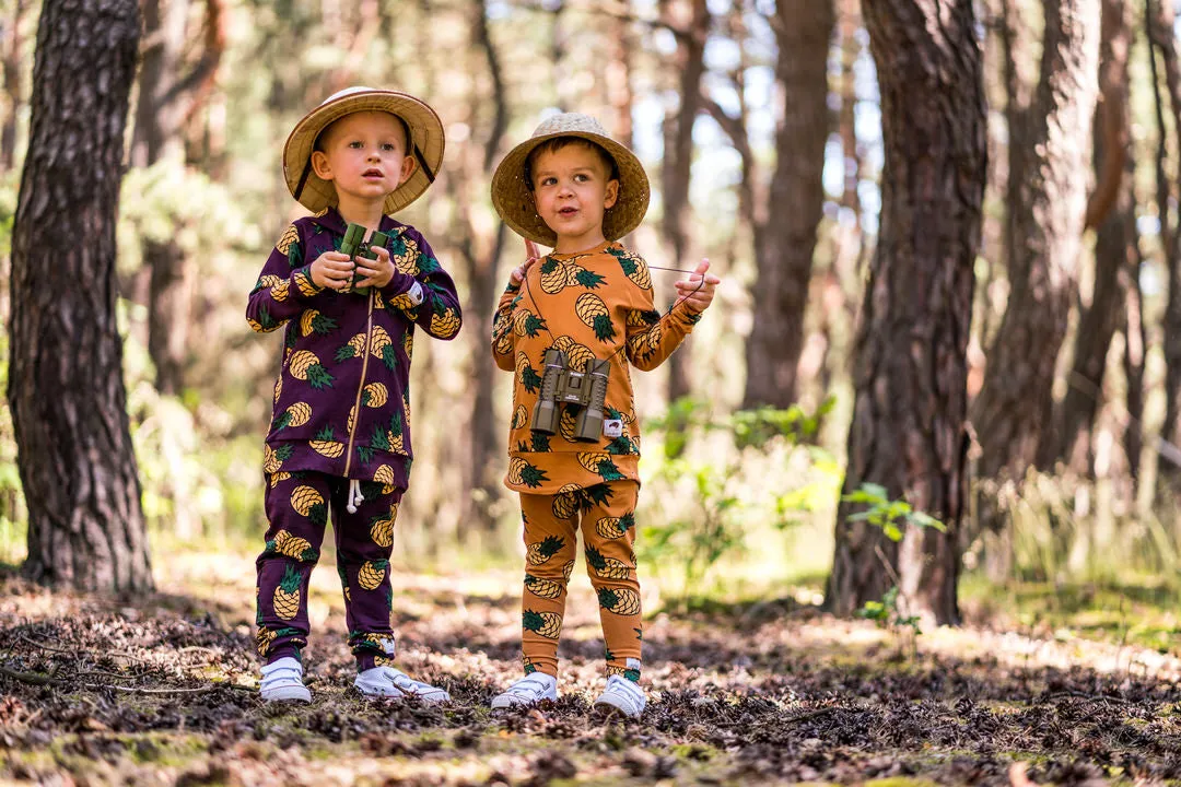 Mustard Pineapple Leggings - LAST ONE 3-4 years