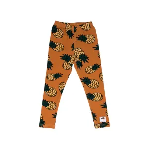 Mustard Pineapple Leggings - LAST ONE 3-4 years
