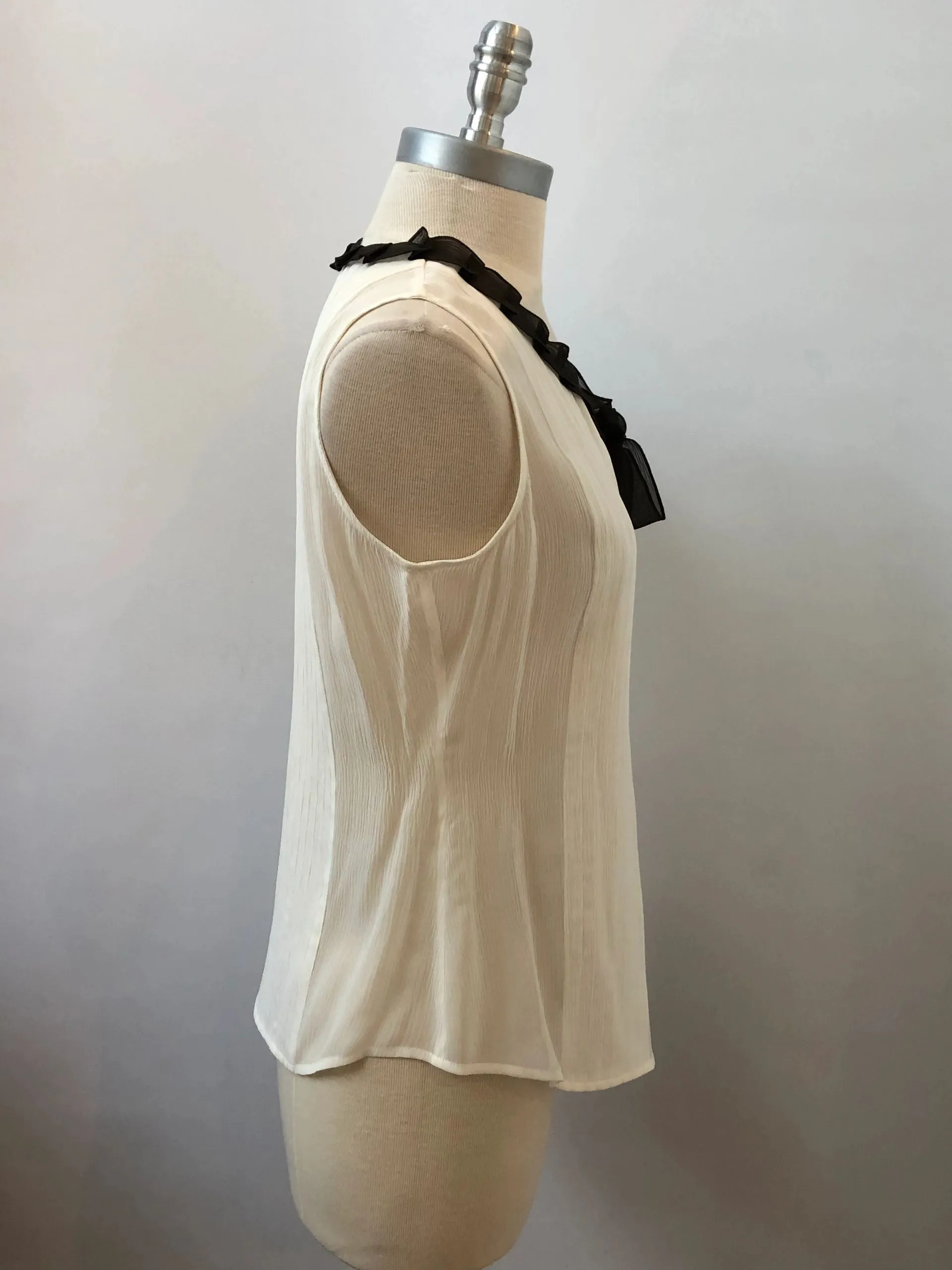NEW Akris Punto Sleeveless Blouse Size 12
