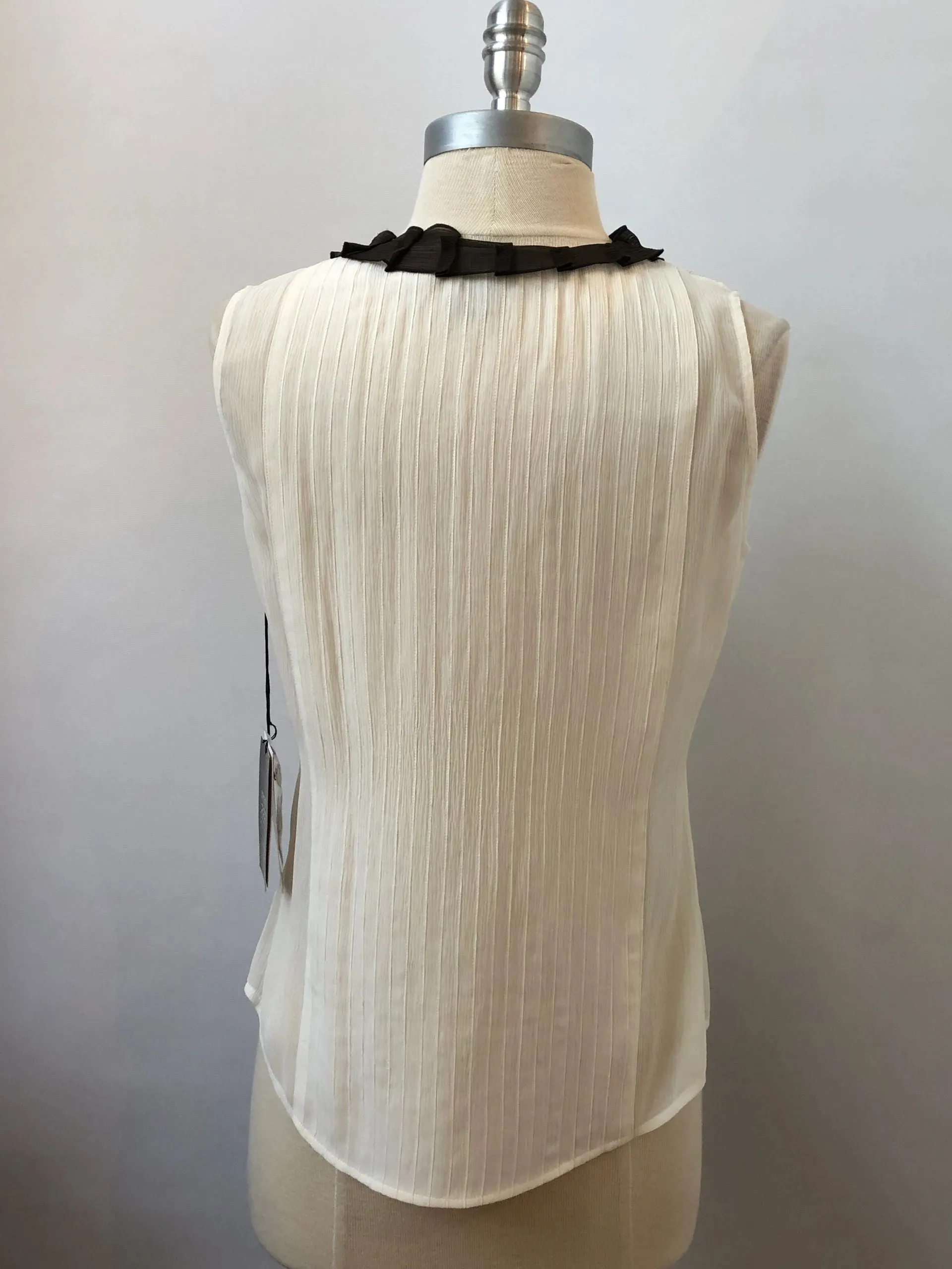 NEW Akris Punto Sleeveless Blouse Size 12