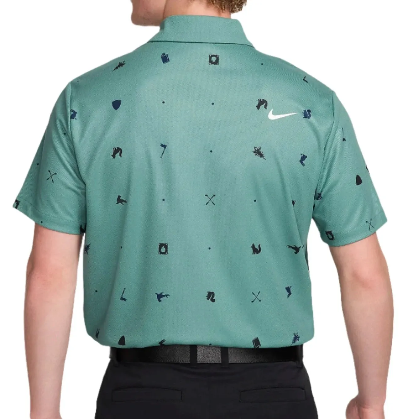 Nike Dri-Fit Tour Icon Print Golf Polo Shirt