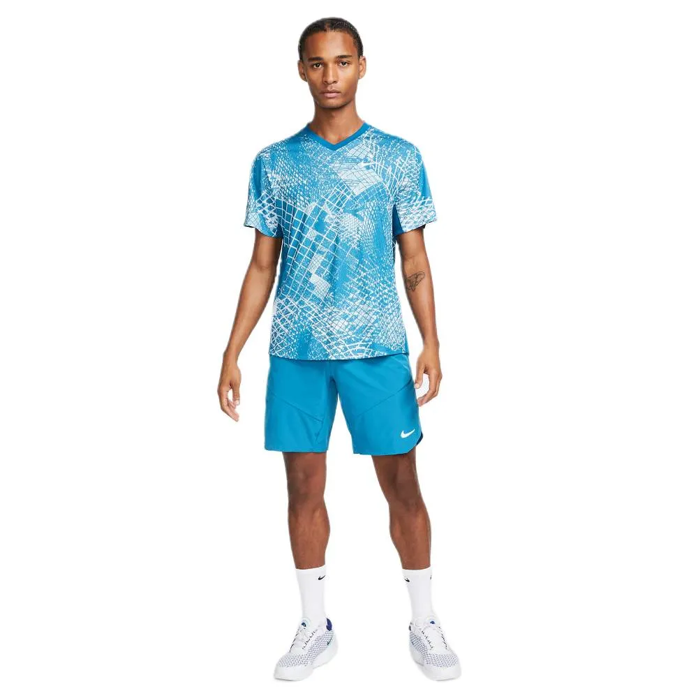 Nike Men's Dri-FIT Advantage Short 7-Inch (Green Abyss/White)