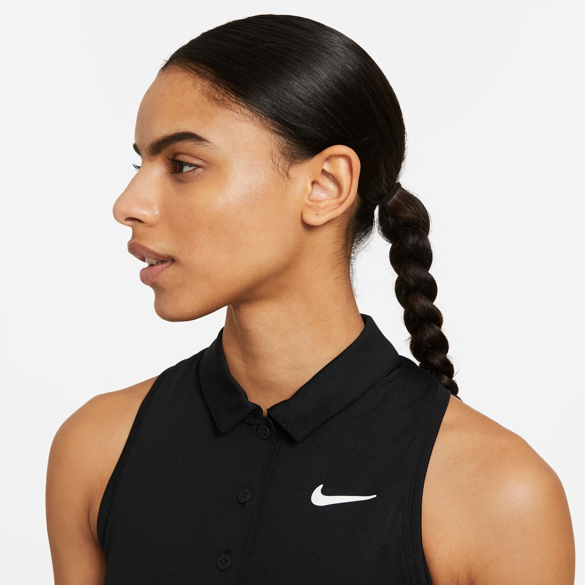 Nike Women's Victory Polo Dress (Black/White)