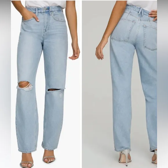 NWT! Good American  GOOD '90S JEANS in Indigo161 Size 8 style GNI050T