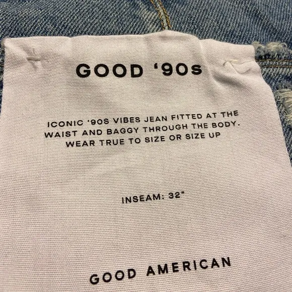 NWT! Good American  GOOD '90S JEANS in Indigo161 Size 8 style GNI050T