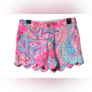 NWT Lilly Pulitzer 5&quot; Buttercup Mid Rise Short SZ 0