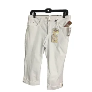 nwt womens size 10 white shorts by true slim zipper fly belted waist pockets