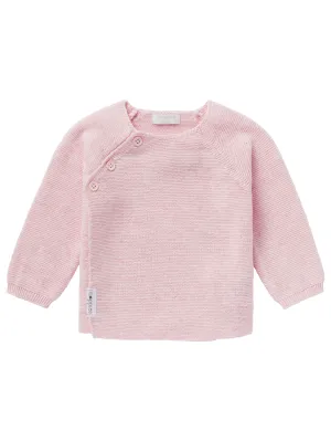 Organic Cotton Knitted Cardigan - Pink