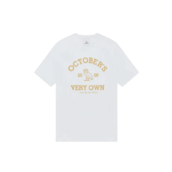 OVO Tee "Collegiate White/Gold"