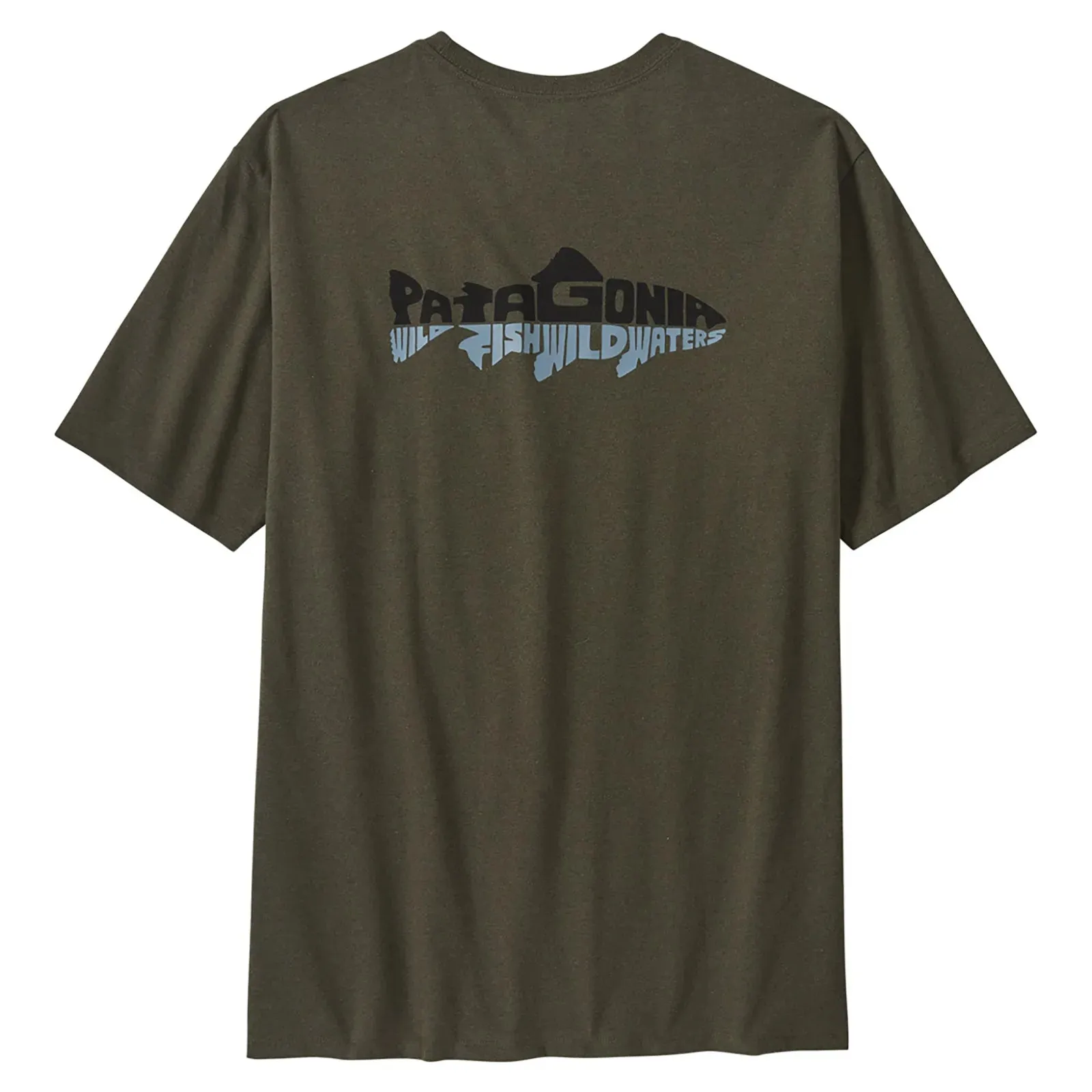 Patagonia Men's Wild Waterline Pocket Responsibili-Tee - Basin Green